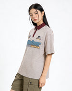 撞色條紋polo短袖