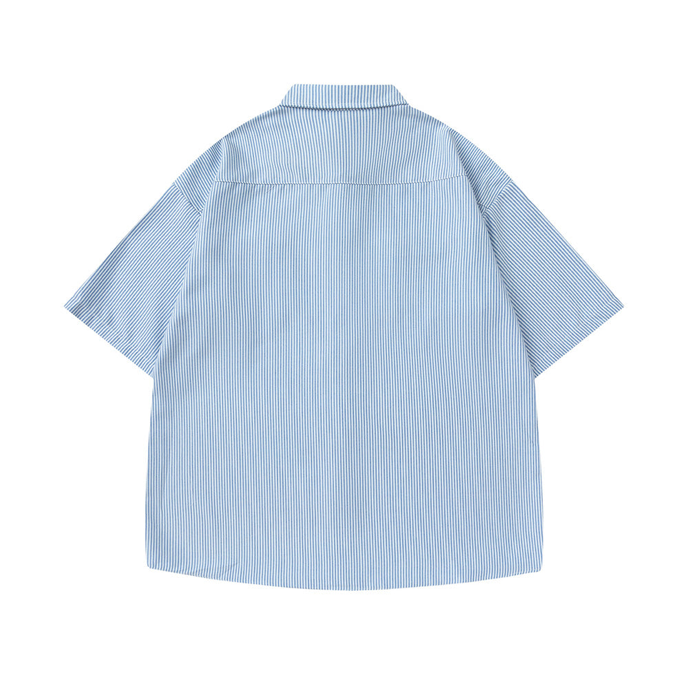 Retro Pocket All-match Short Sleeve Shirt