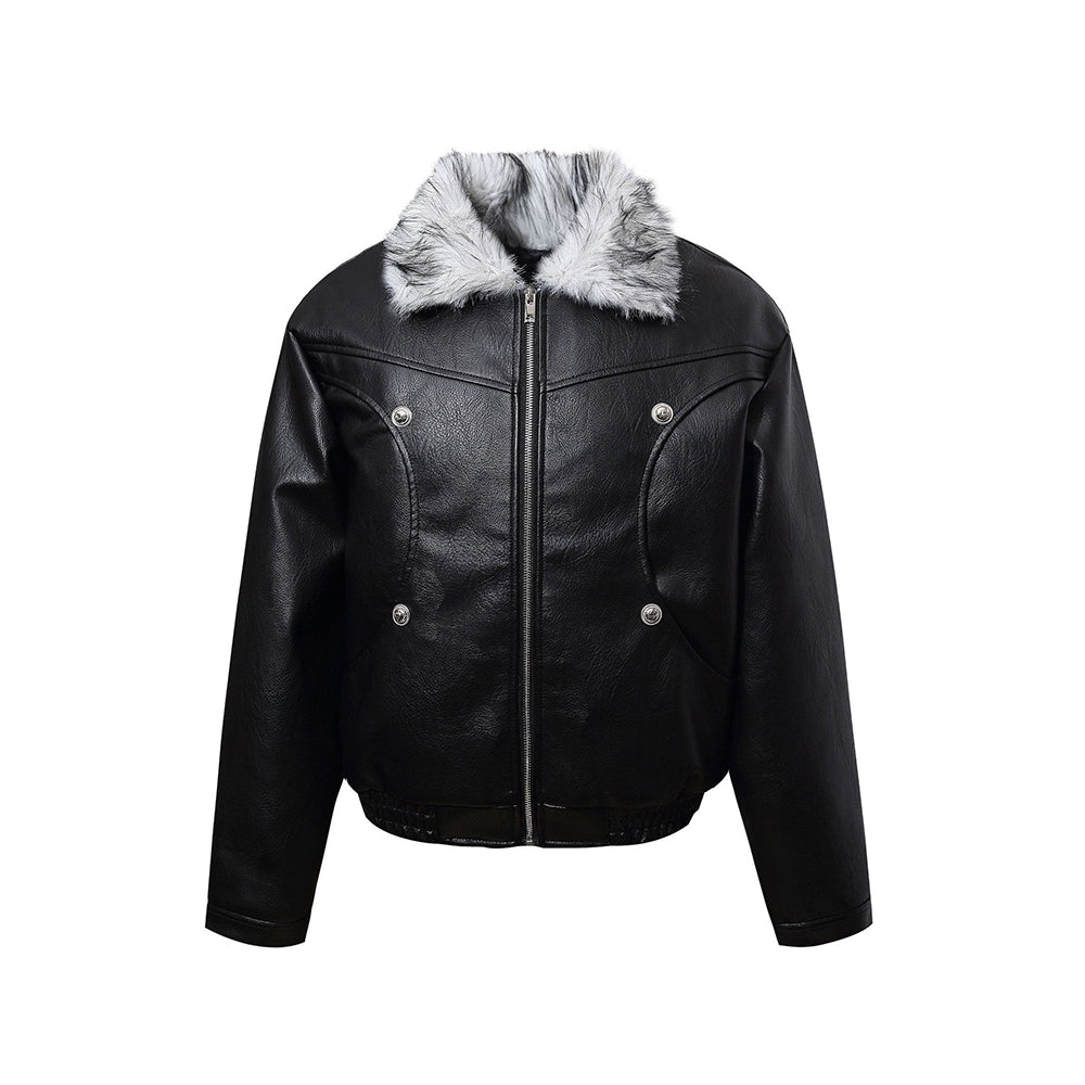 Retro cotton-padded jacket