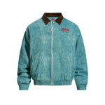 Retro patchwork letter jacket