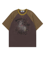 Vintage distressed puppy short-sleeved t-shirt