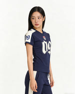 V-neck printed short sleeve