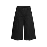 Panelled cargo cropped trousers