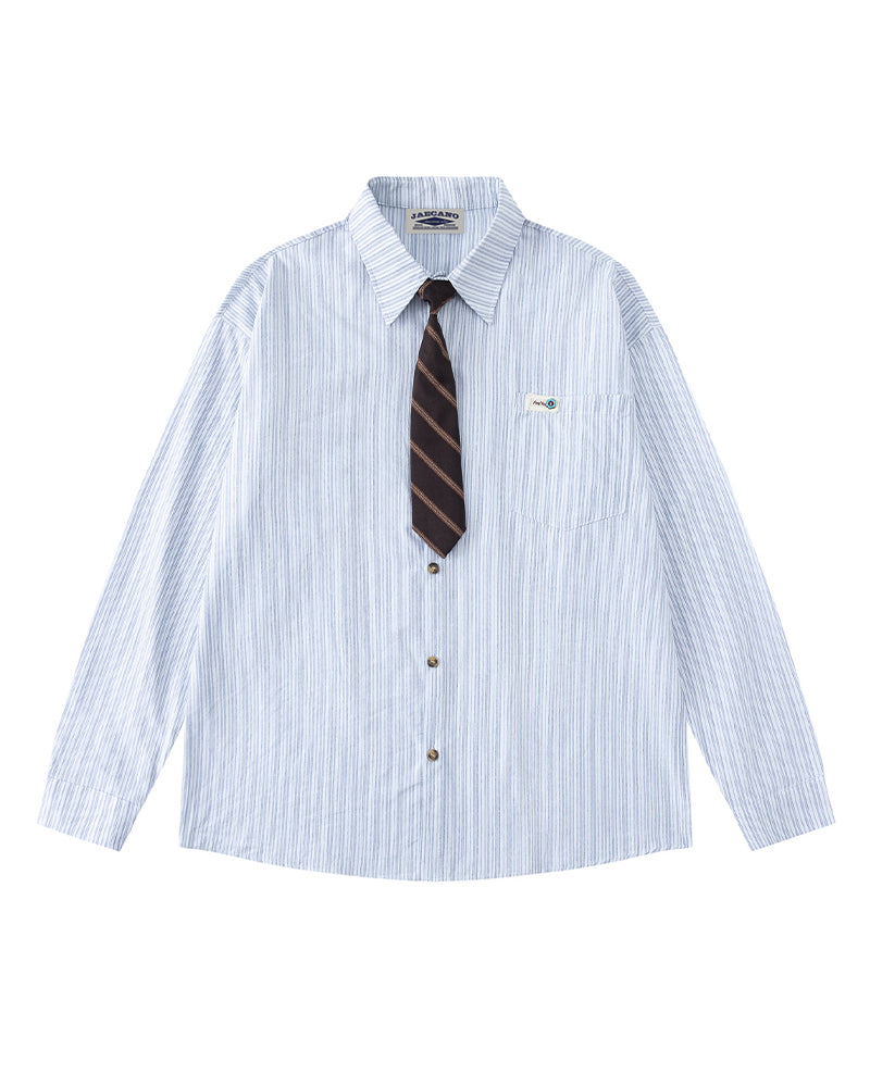 vintage striped long sleeve shirt