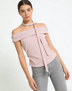 사랑스러운 오프숄더 반팔