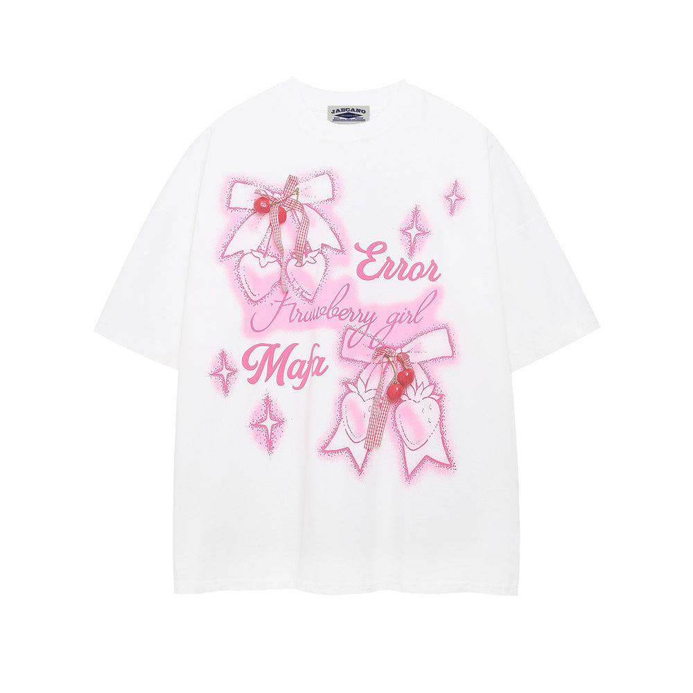 3D Cherry Short Sleeves