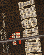 Leopard print casual cotton jacket