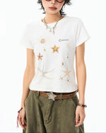 Cute and simple short-sleeved shirt