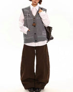 빈티지 니트 조끼