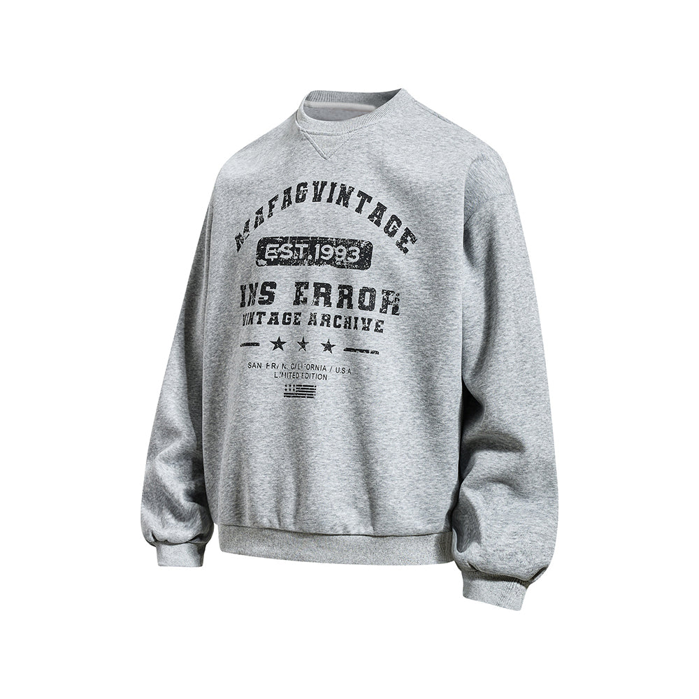 Crew neck casual sweatshirt