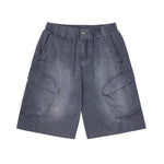 Washed casual overalls