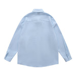 Simple embroidered long-sleeved shirt