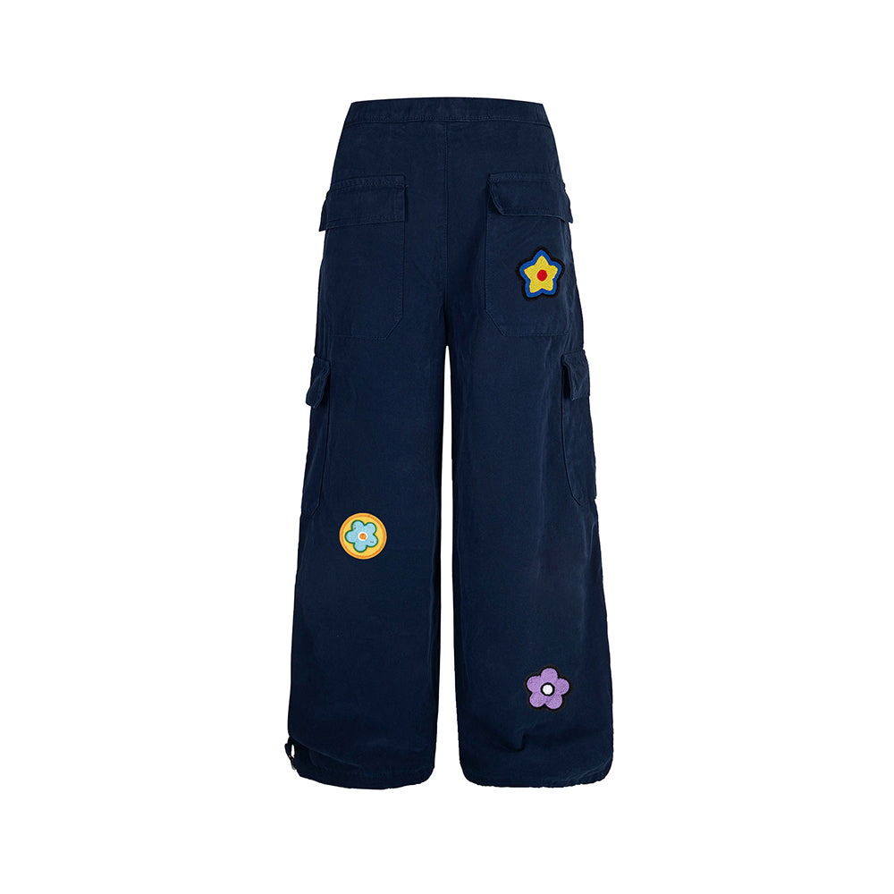 Vintage colored cargo trousers