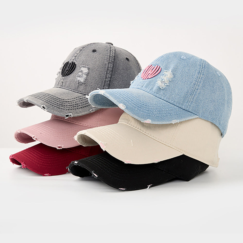 Washed Denim Baseball Cap