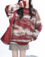 復古簡約圓領毛衣