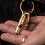 黃銅好運牌軍哨金屬復古鑰匙扣挂件