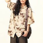 Retro all-over butterfly shirt