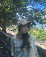 아메리칸 레트로 래글런 반소매