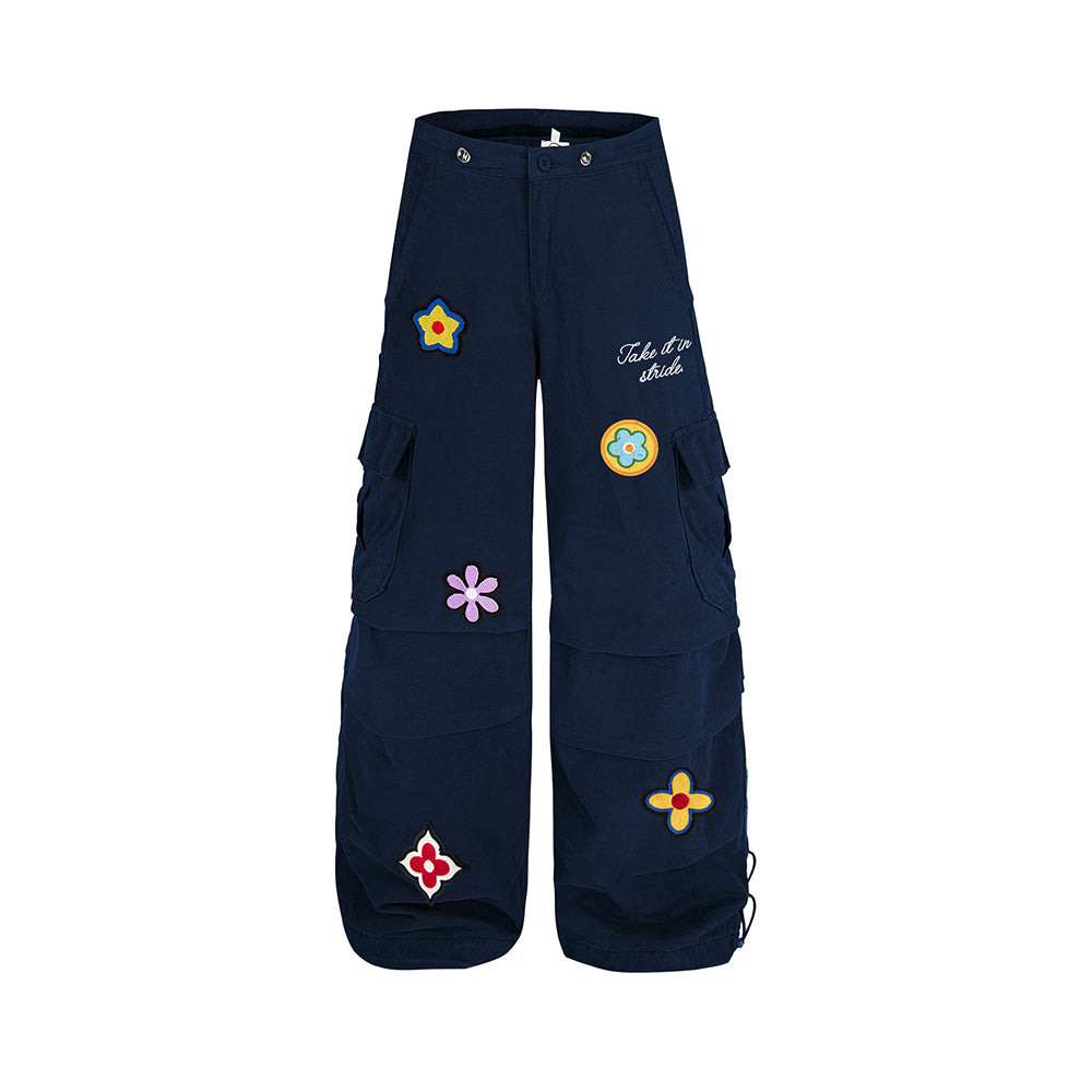 Vintage colored cargo trousers