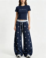 Star-print sweatpants