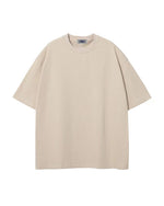 クルーネック無地オーバーサイズカップル半袖Tシャツ