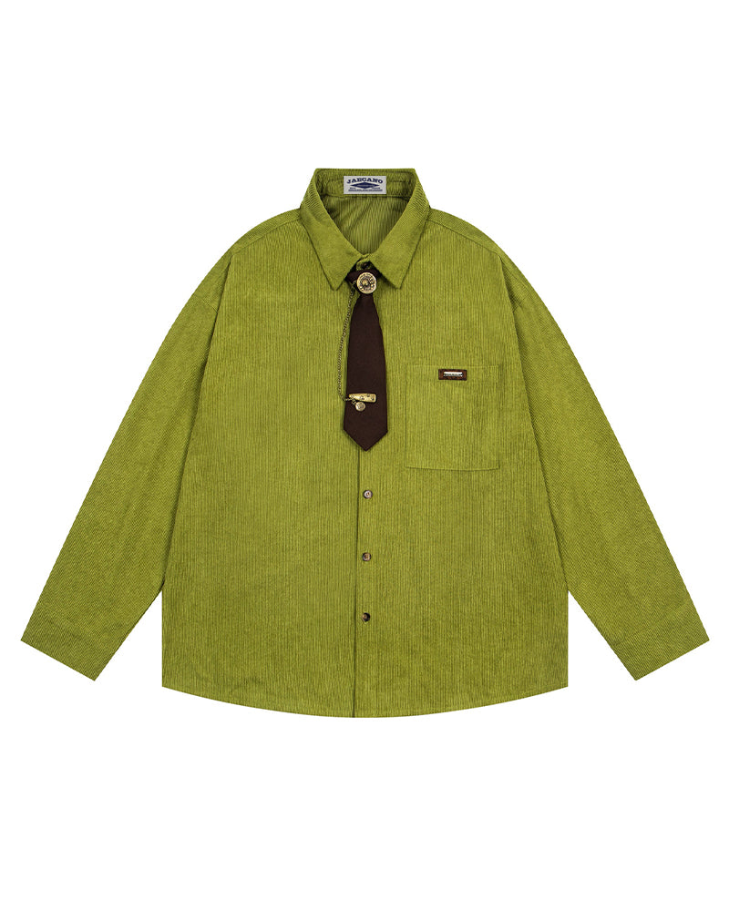 Corduroy Casual Long-Sleeved Shirt