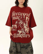 레트로 레터 반팔