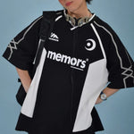 아메리칸 레트로 패치워크 반소매