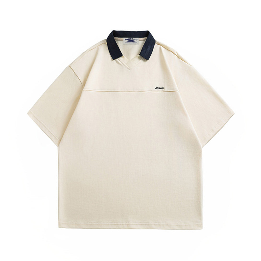 Retro casual polo short sleeve