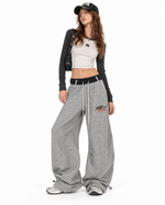 Retro contrast casual pants