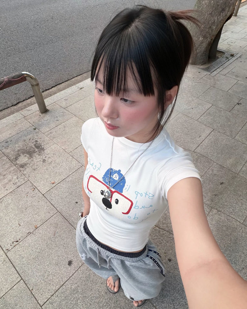 小狗印花短袖（女款）
