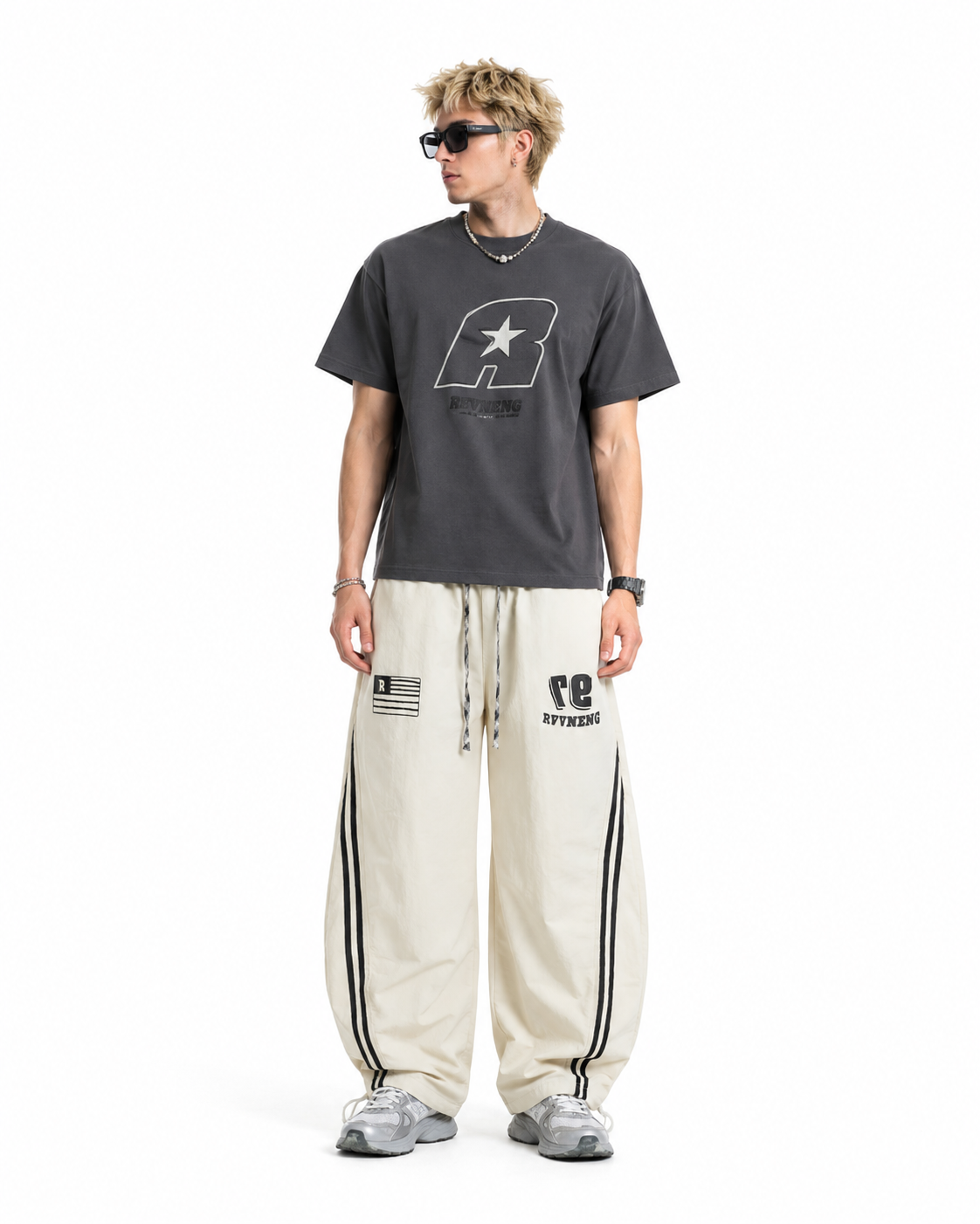 plaid loose casual pants