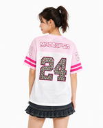 Retro color-blocked short-sleeved shirt