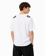 Embroidered badge short-sleeved shirt
