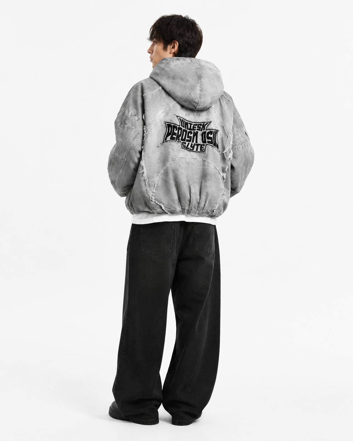 復古寬鬆棉服外套