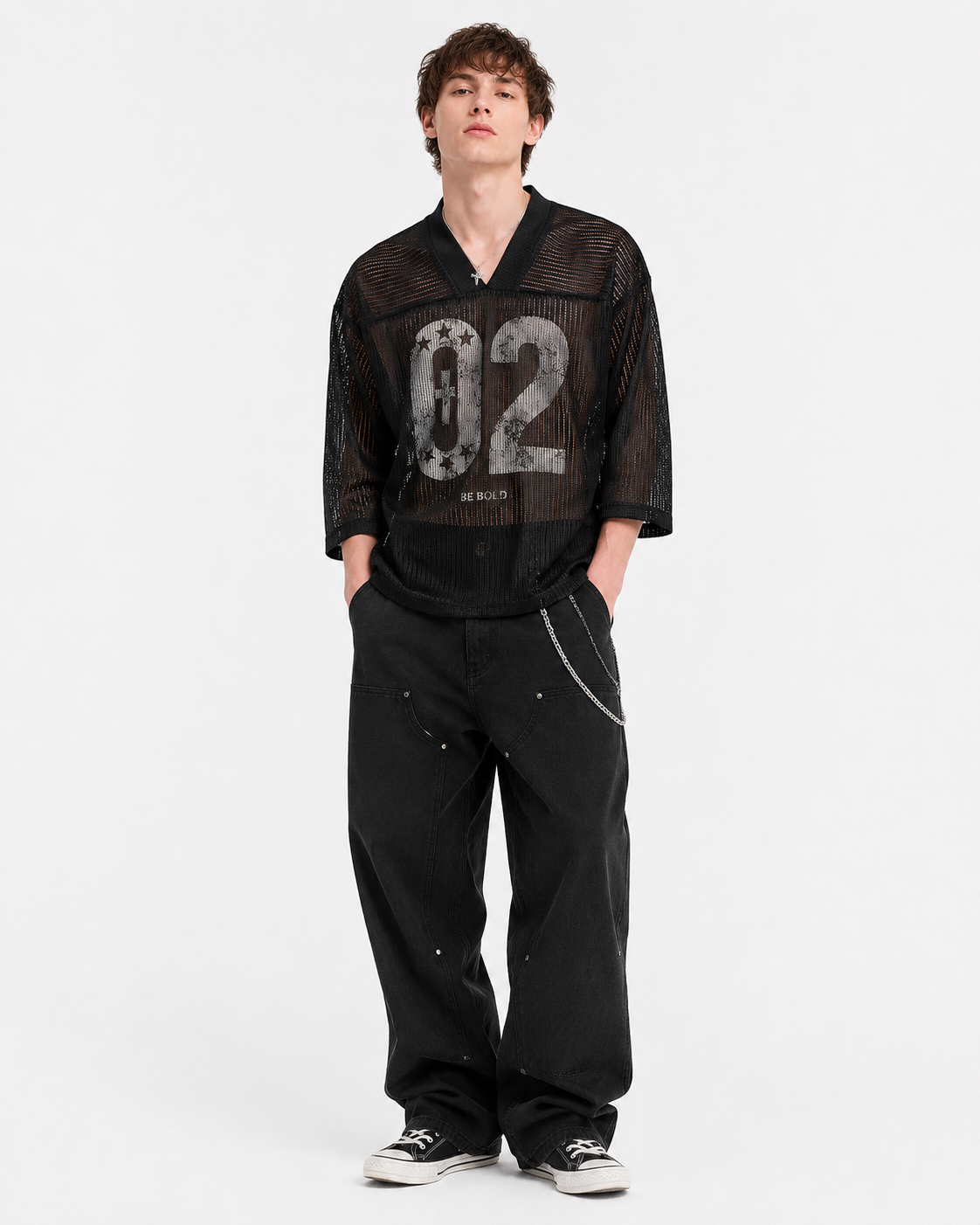 Loose-fitting casual long-sleeved