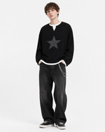 Retro Star Casual Long Sleeve