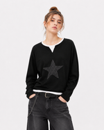 Retro Star Casual Long Sleeve