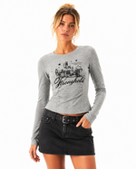 Retro round neck long sleeve