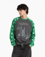 Color-blocked casual versatile long-sleeved shirt