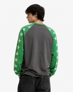 Color-blocked casual versatile long-sleeved shirt