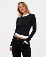 Color-blocked patchwork inner base layer