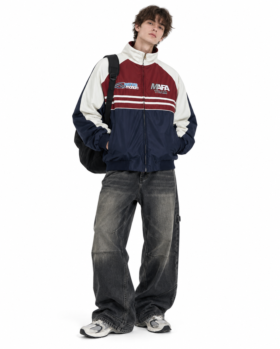 Color-blocked jacket