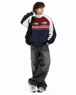 Color-blocked jacket