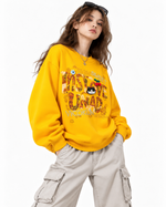 Retro distressed loose sweatshirt