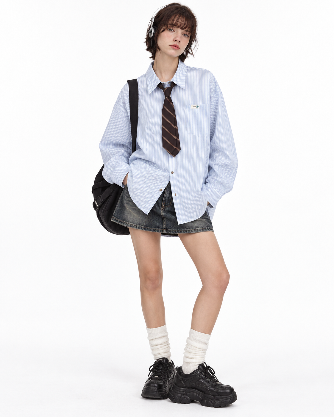 vintage striped long sleeve shirt