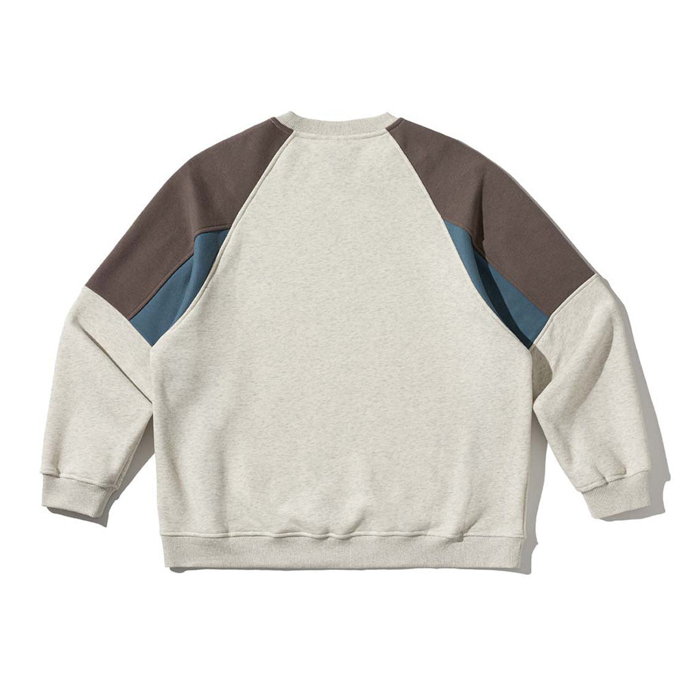 Fleece-lined crew neck sweatshirt