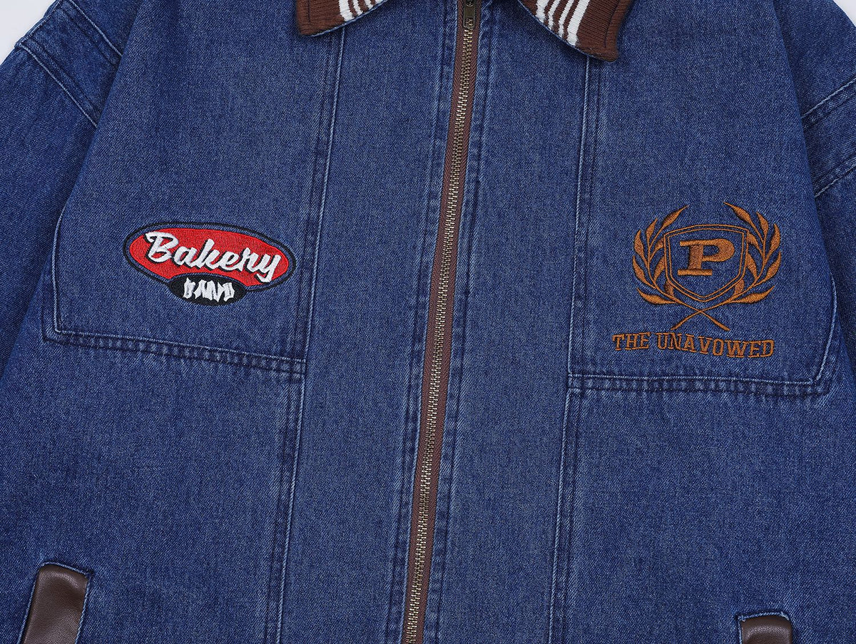 American retro denim jacket