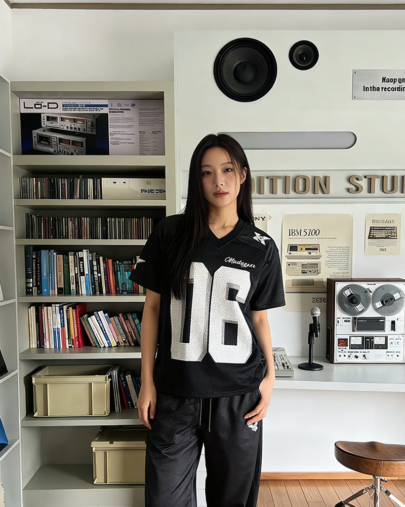 Spliced ​​all-match short sleeves
