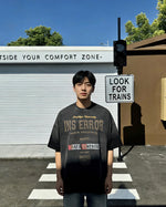 Washed casual short sleeves